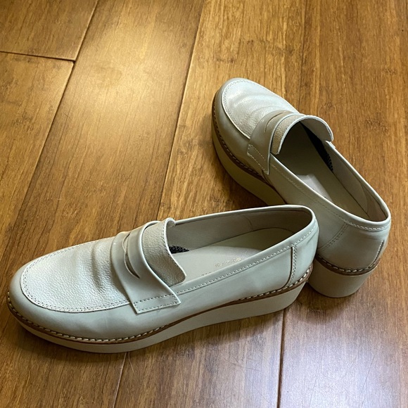 Anthropologie Ilana Platform Loafers in Cream, Size 37 - Picture 8 of 14